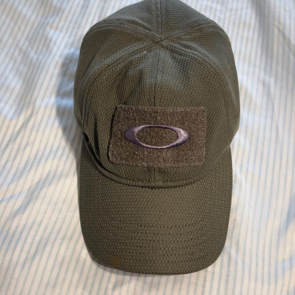 Oakley SI Tactical Patch A-Flex Fitted Hat OD Green S/ M #outdoors